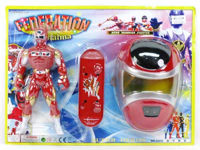 Free Wheel Skate Board  Super Man  W/L & Mask toys