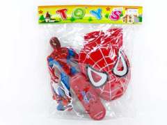 Free Wheel Skate Board  Spider Man  W/L & Mask