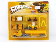 Die Cast Construction Truck Free Wheel