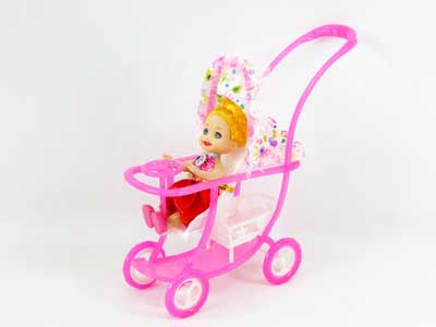 Free Wheel Baby Go-Cart & Doll toys