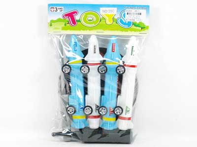 Free Wheel Guided Missile Set(4in1) toys