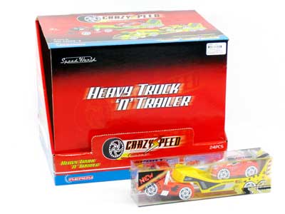 Free Wheel Truck Tow Pull Back Car(24in1) toys