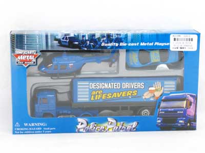 Die Cast Police Car Free Wheel(3in1) toys