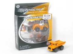 Die Cast Construction Truck Free Wheel(2in1)