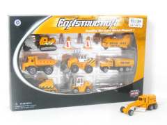 Die Cast Construction Truck Free Wheel(8in1)