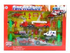 Die Cast Fire Engine Free Wheel