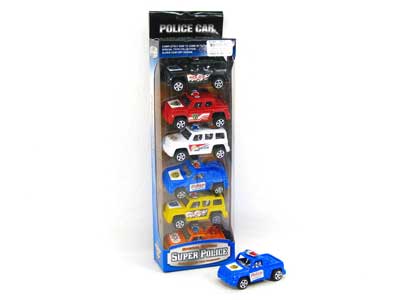 Free Wheel Police Car(6in1) toys