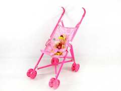 Baby Go-Cart & Doll W/M toys