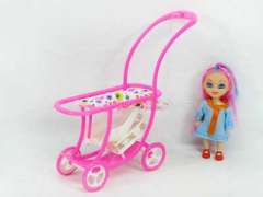Free Wheel Go-Cart & Doll