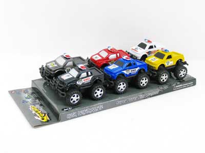 Free Wheel Police Car(6in1) toys