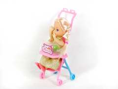 Free Wheel Go-car&3.5''Doll 