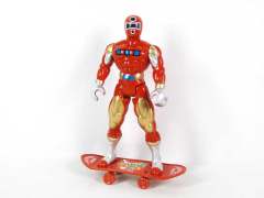 Free Wheel Skate Board  Super Man  W/L