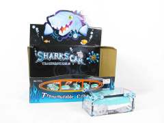 Free Wheel Shark Transmutation Car W/L(12in1) toys