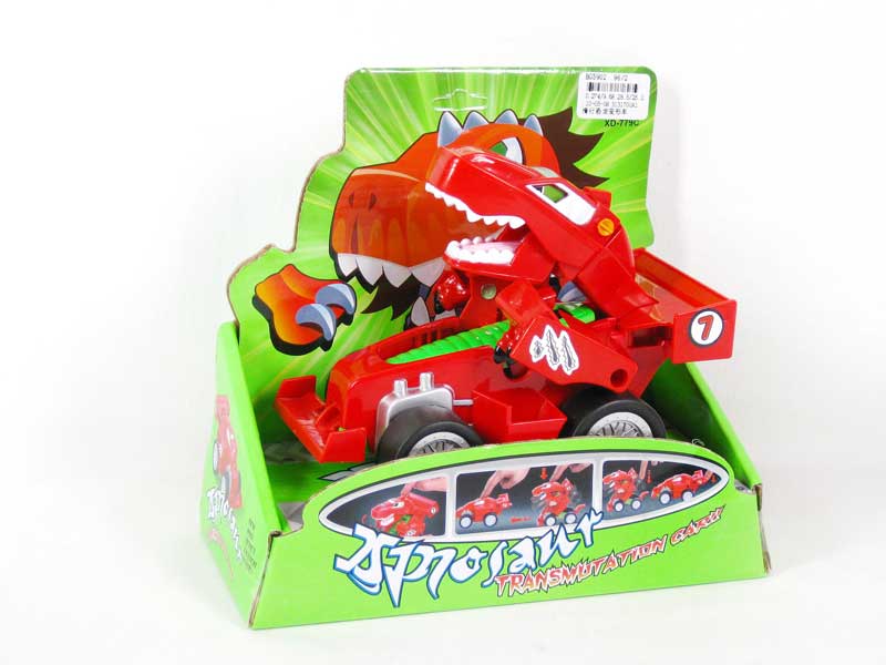 Free Wheel Dinosaur Transmutation Car toys