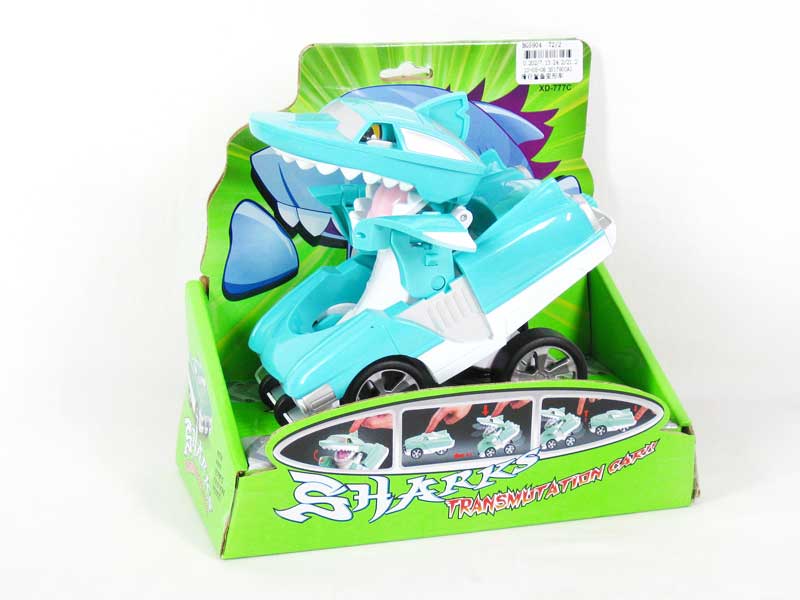 Free Wheel Shark Transmutation Car toys