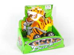 Free Wheel Tiger Transmutation Car toys