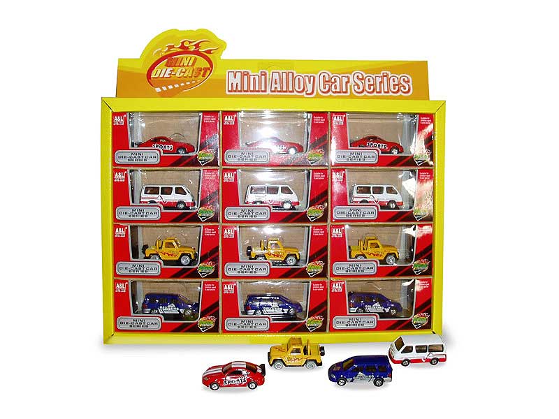 Die Cast Car Free Wheel((12in1) toys