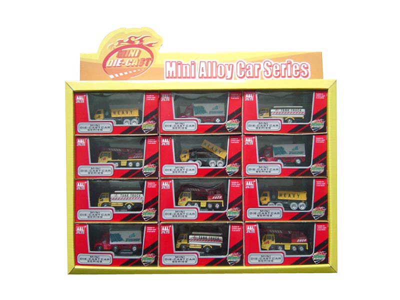 Die Cast Car Free Wheel((12in1) toys