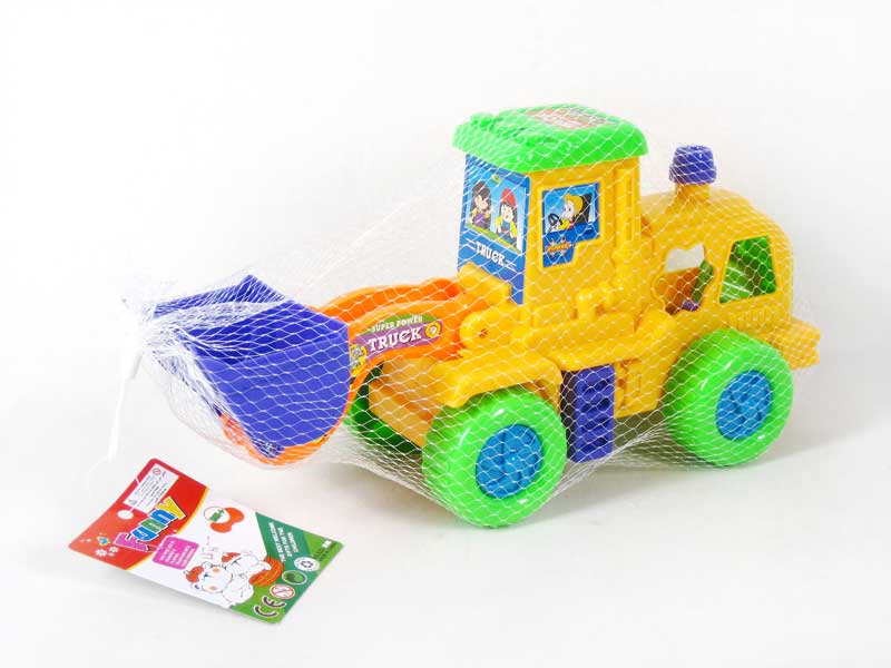 Free Wheel Block Construction Truck  toys