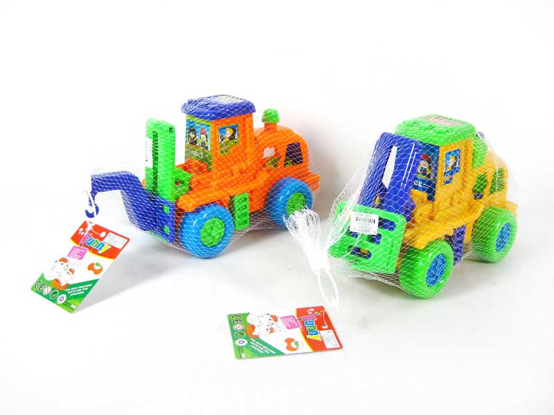 Free Wheel Block Construction Truck(2S) toys