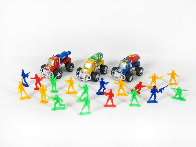 Free Wheel Construction Truck & Man(3S) toys