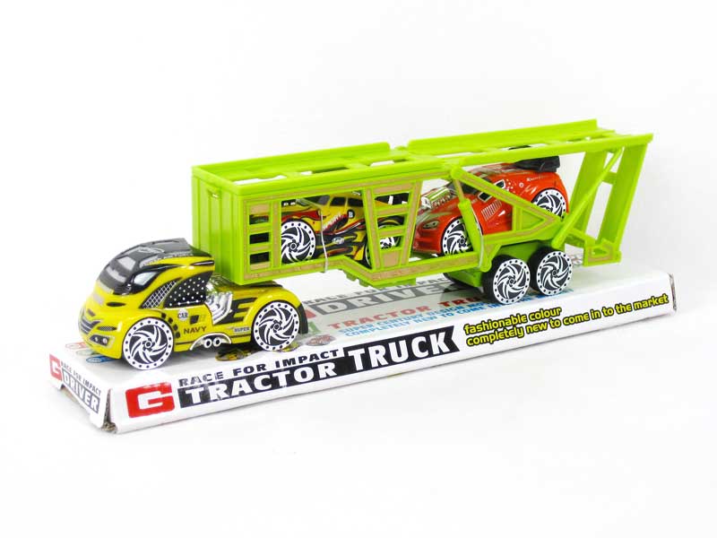 Free Wheel Truck Tow Pull Back Racing Car(2S2C) toys