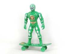 Free Wheel Skate Board  Super Man  W/L