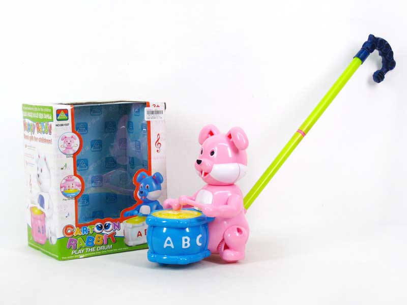 Push Drum Rabbit W/L(2C) toys