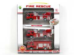 Die Cast Fire Engine Free Wheel(3in1)