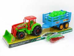 Free Wheel Diy Farmer Car Tow Fruit  toys