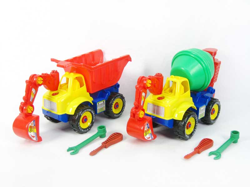 Free Wheel Diy Construction Truck(2C) toys