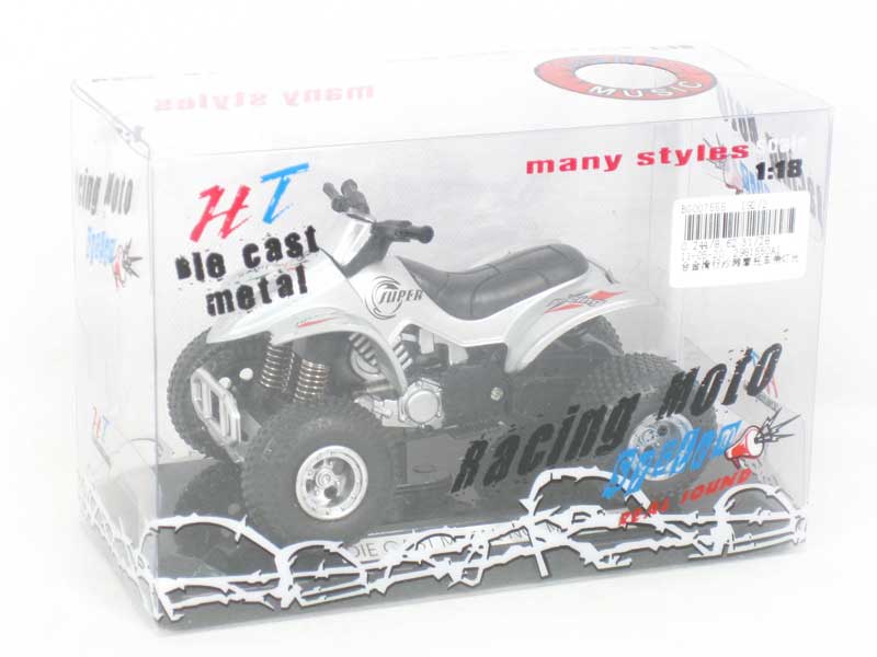 Die Cast Motorcycle Free Wheel W/L_M(2S4C) toys