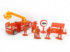 Free Wheel Fire Engine Set