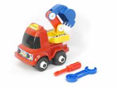 Free Wheel Diy Construction Truck toys