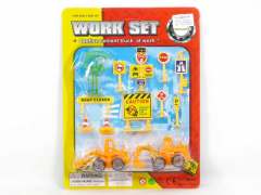 Free Wheel Construction Truck W/Guide(2in1)