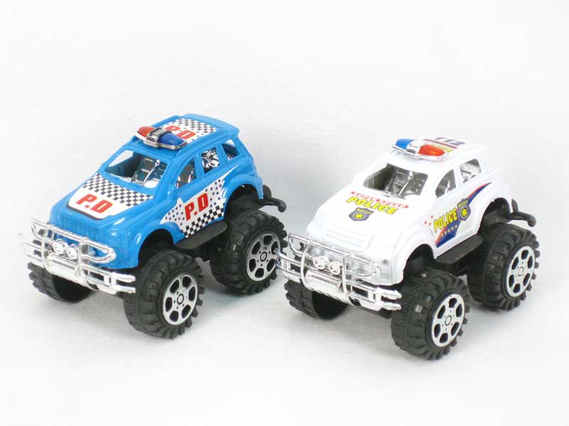 Free Wheel Cross-country Police Car(2in1) toys