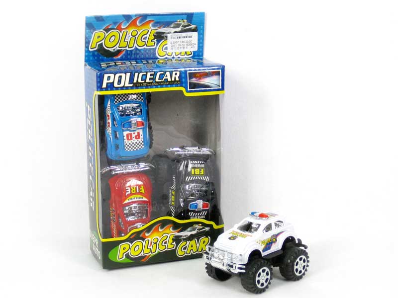 Free Wheel Cross-country Police Car(4in1) toys