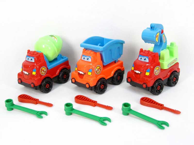 Free Wheel Diy Construction Truck(3S) toys