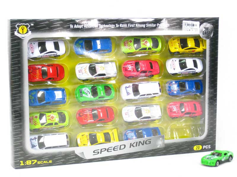 3inch Die Cast Car Free Wheel(20in1) toys