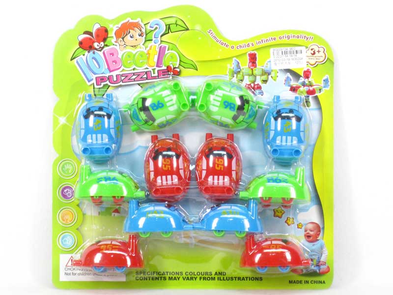 Free Wheel Block Car(12in1) toys