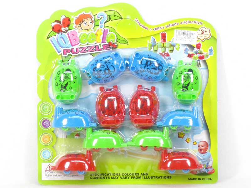 Free Wheel Block Car(12in1) toys