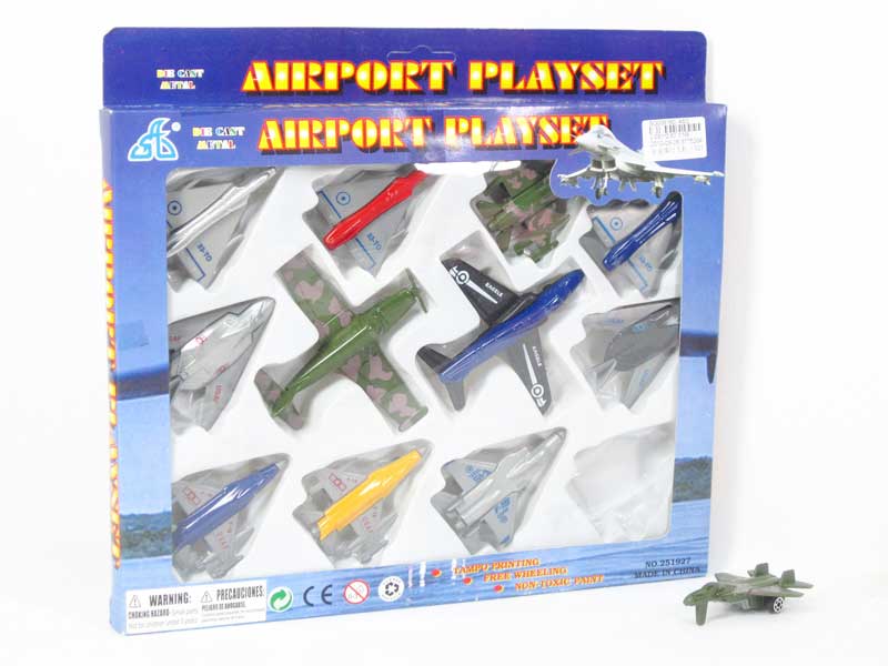 Die Cast Plane Free Wheel(12in1) toys
