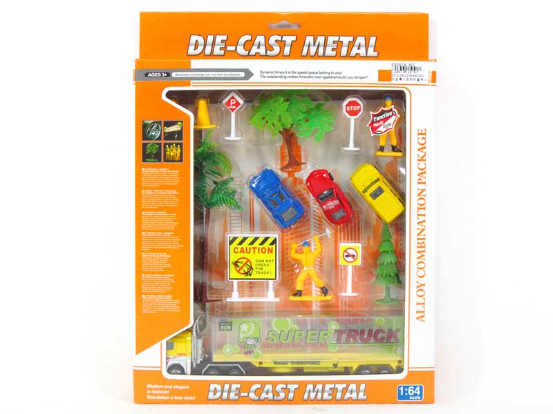 Die Cast Truck Set Free Wheel W/L_M toys