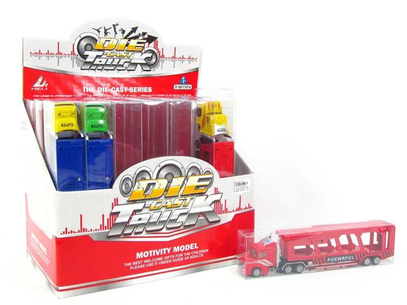 Die Cast Truck Free Wheel(24in1) toys