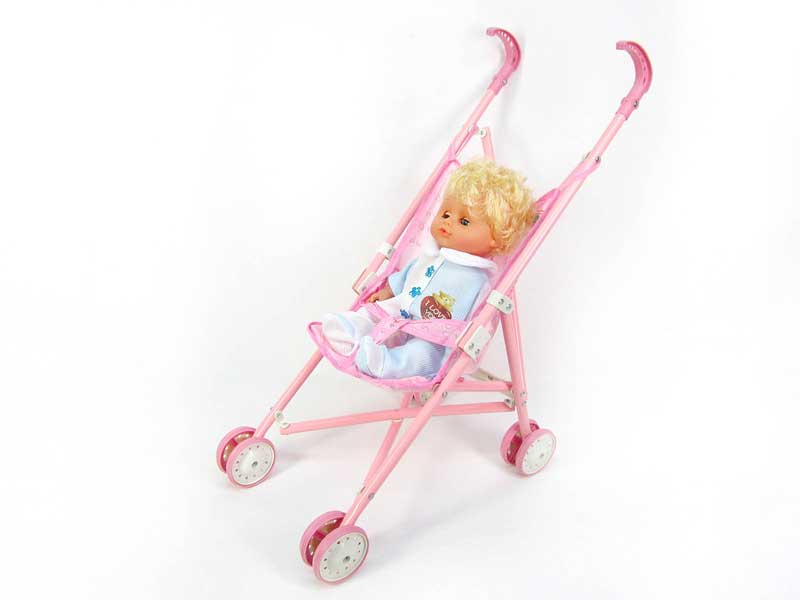 Baby go-cart & Doll W/L_S toys
