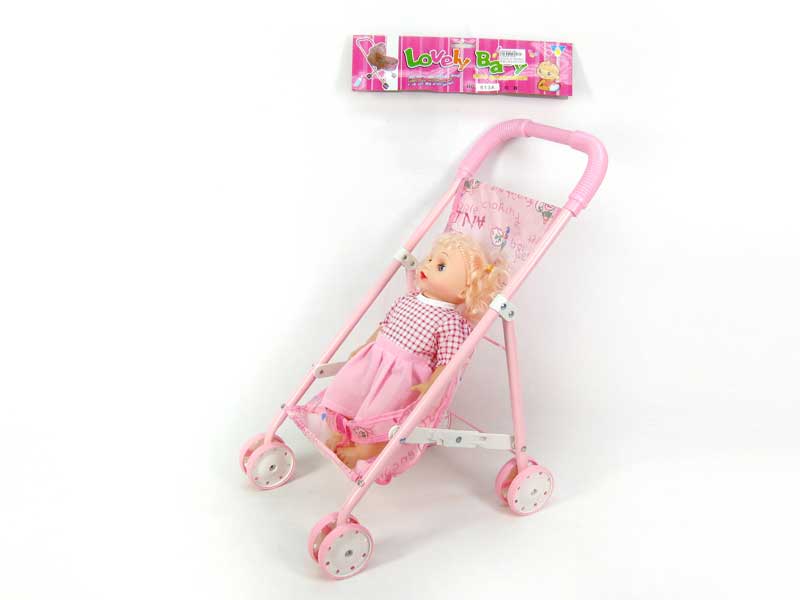 Go-cart & 14"Doll W/IC toys