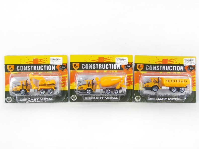 Die Cast Construction Truck Free Wheel(3S) toys