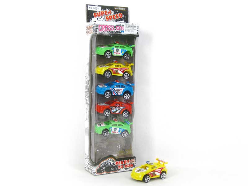 Free Wheel Police Car(6in1) toys