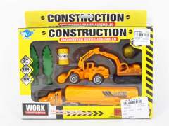 Die Cast Construction Truck Set Free Wheel(4S)