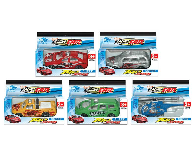 Die Cast Sports Car Free Wheel(5S) toys